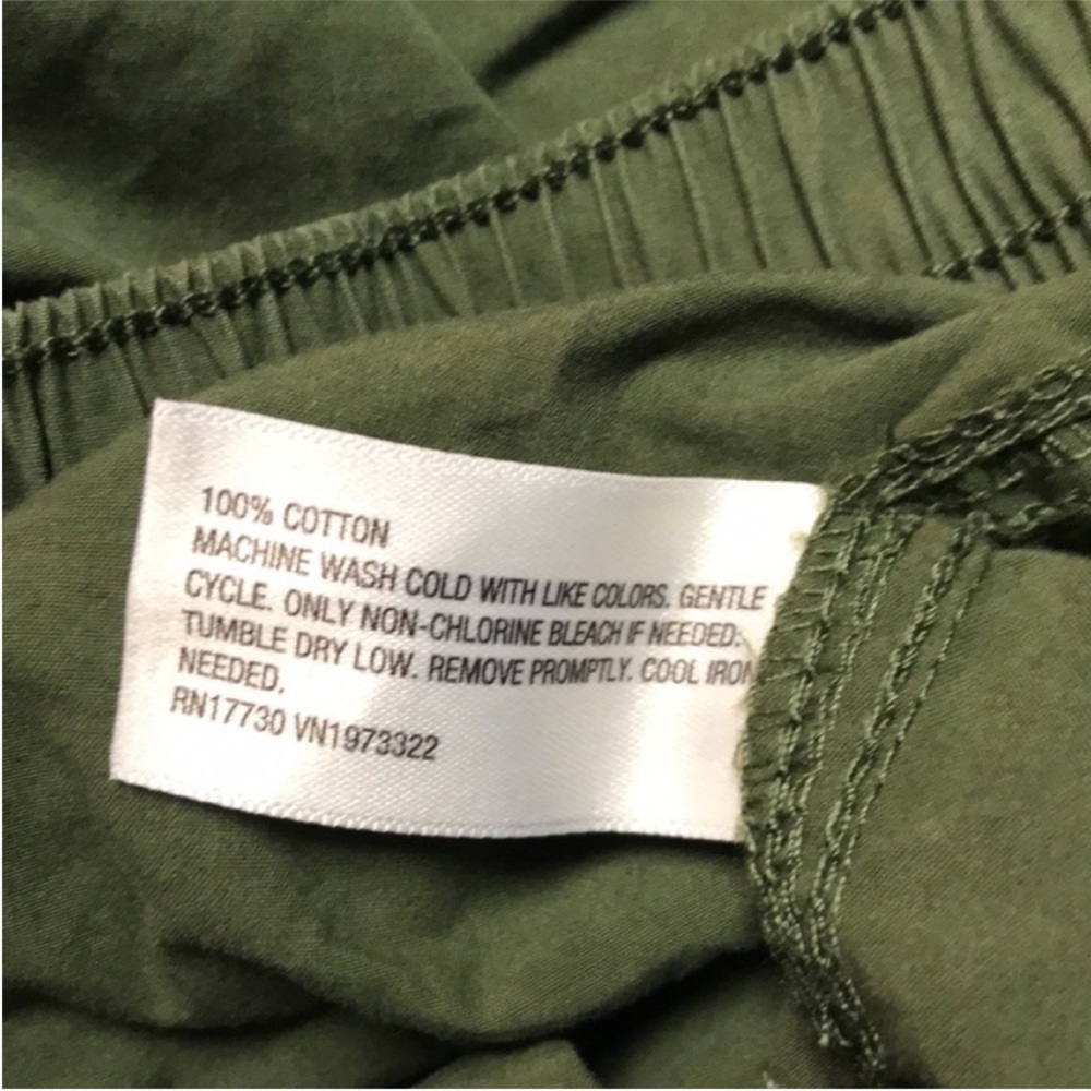 Wild Fable Mid Rise Baggy Cargo Utility Pants Green Size Small & XL Avail | NWT - Picture 8 of 10